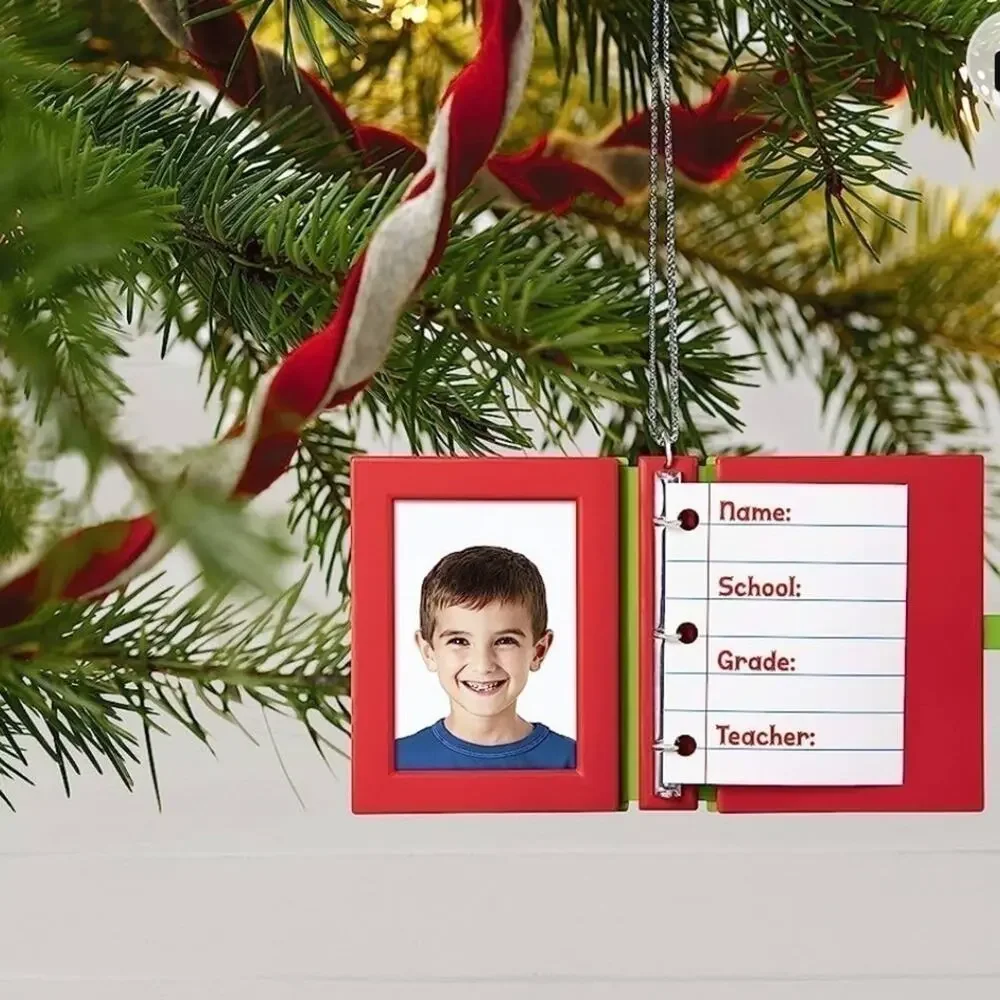 Hallmark Keepsake Christmas Ornament‎ 2019 School Days Notebook Photo Frame